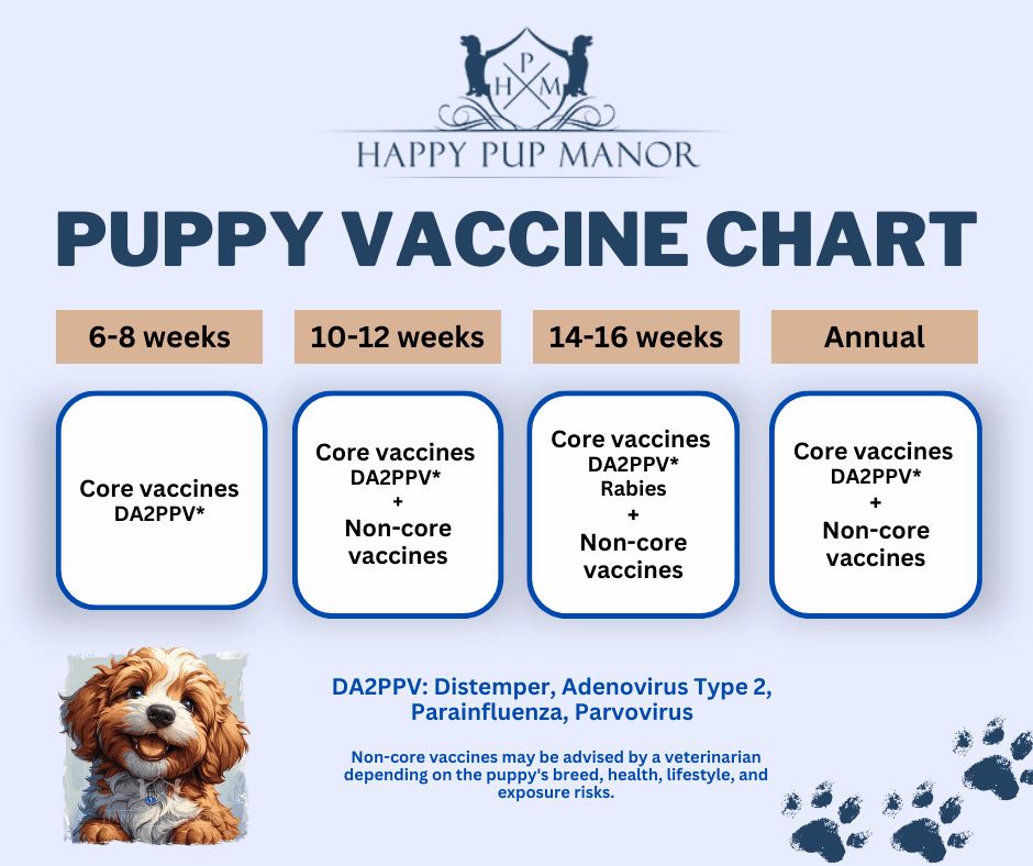 puppy vaccine chart