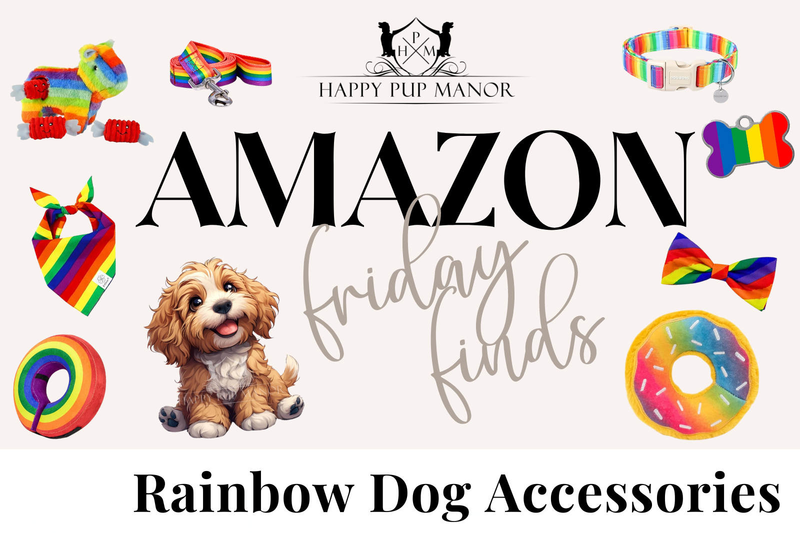 Rainbow Dog Accessories: Amazon Friday Finds